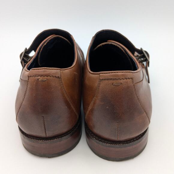 Cole Haan Men's Harrison Monk Oxfords Leather British Tan Size 10.5 EU44.5 - Picture 4 of 15